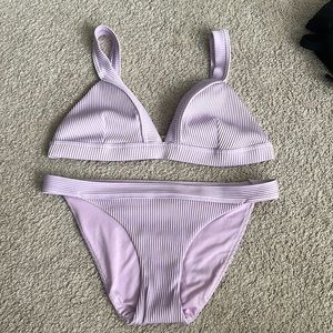 Hollister Swim purple bikini Large top and bottom